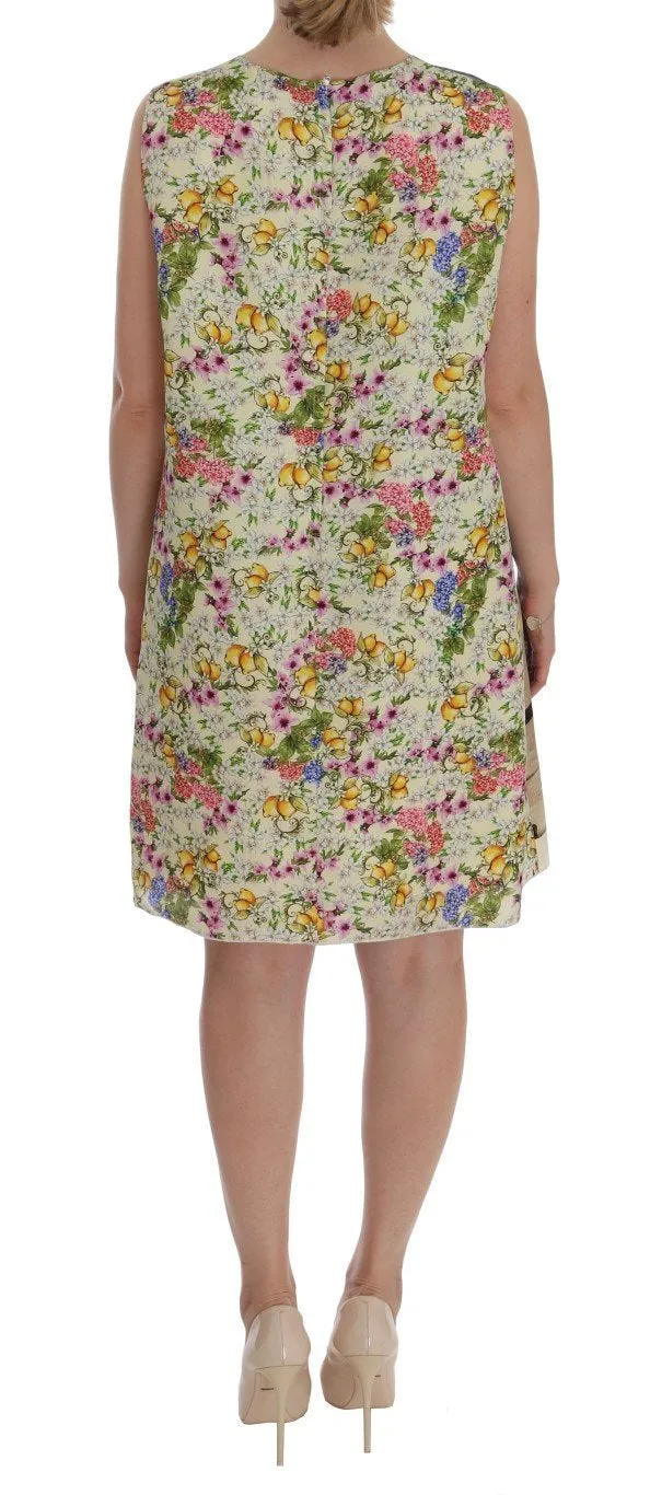 Multicolor SANREMO Shift Silk Dress