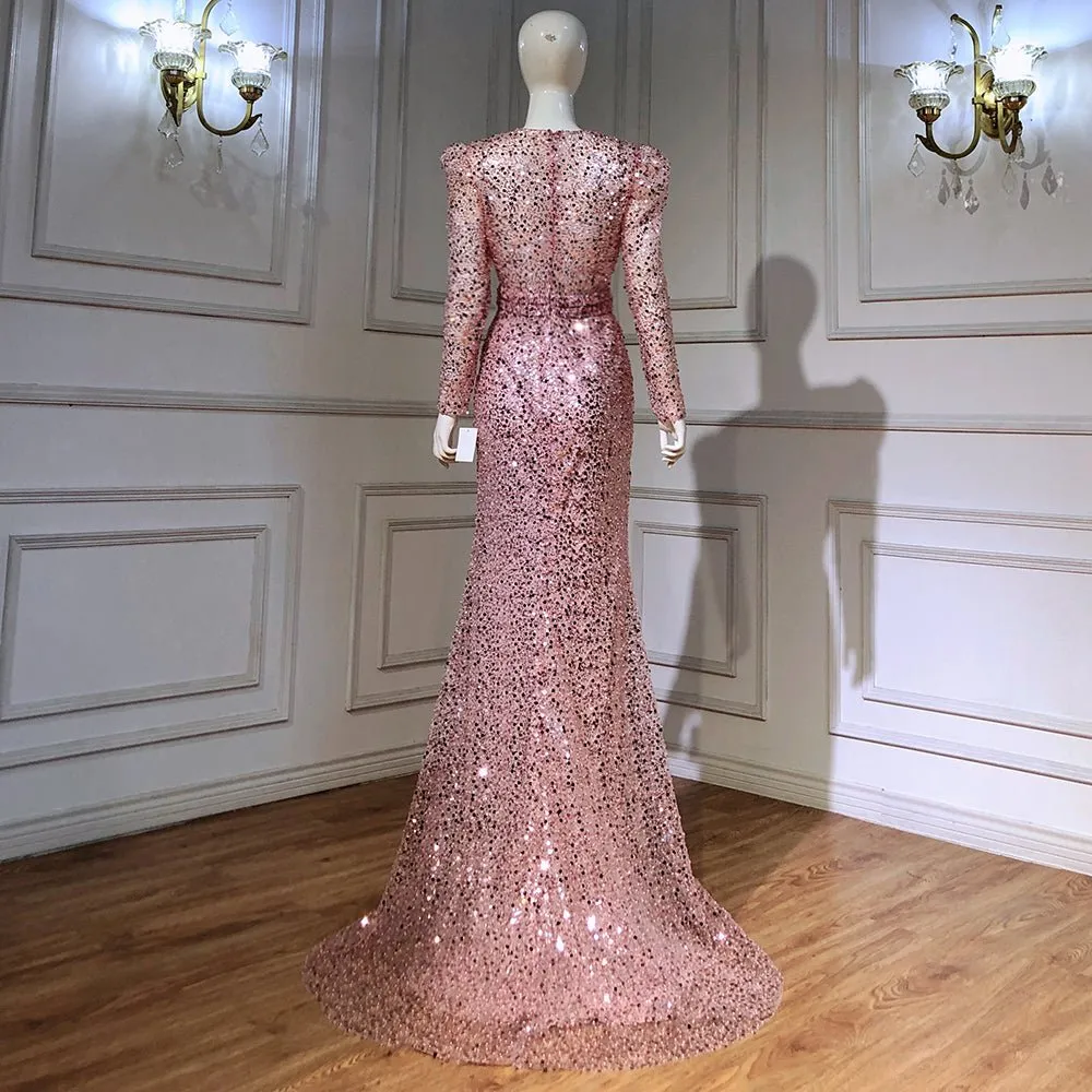 Muslim Ivory With Train Wedding Dresses Beading