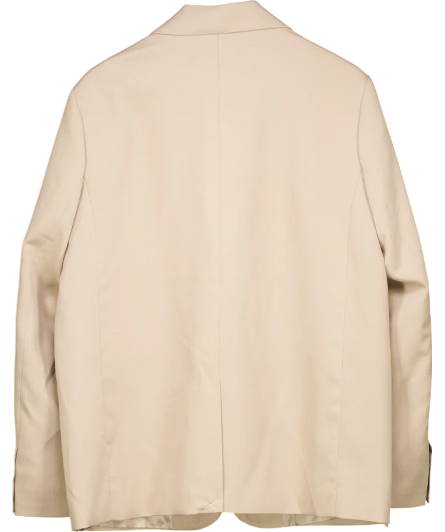 NA-KD Beige Oversized Blazer UK 8