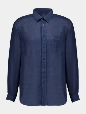Navy Blue Regular Fit Shirt