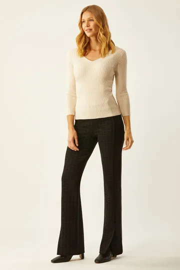 New Berkeley Pull-on Boot Cut Pant.  Ecru