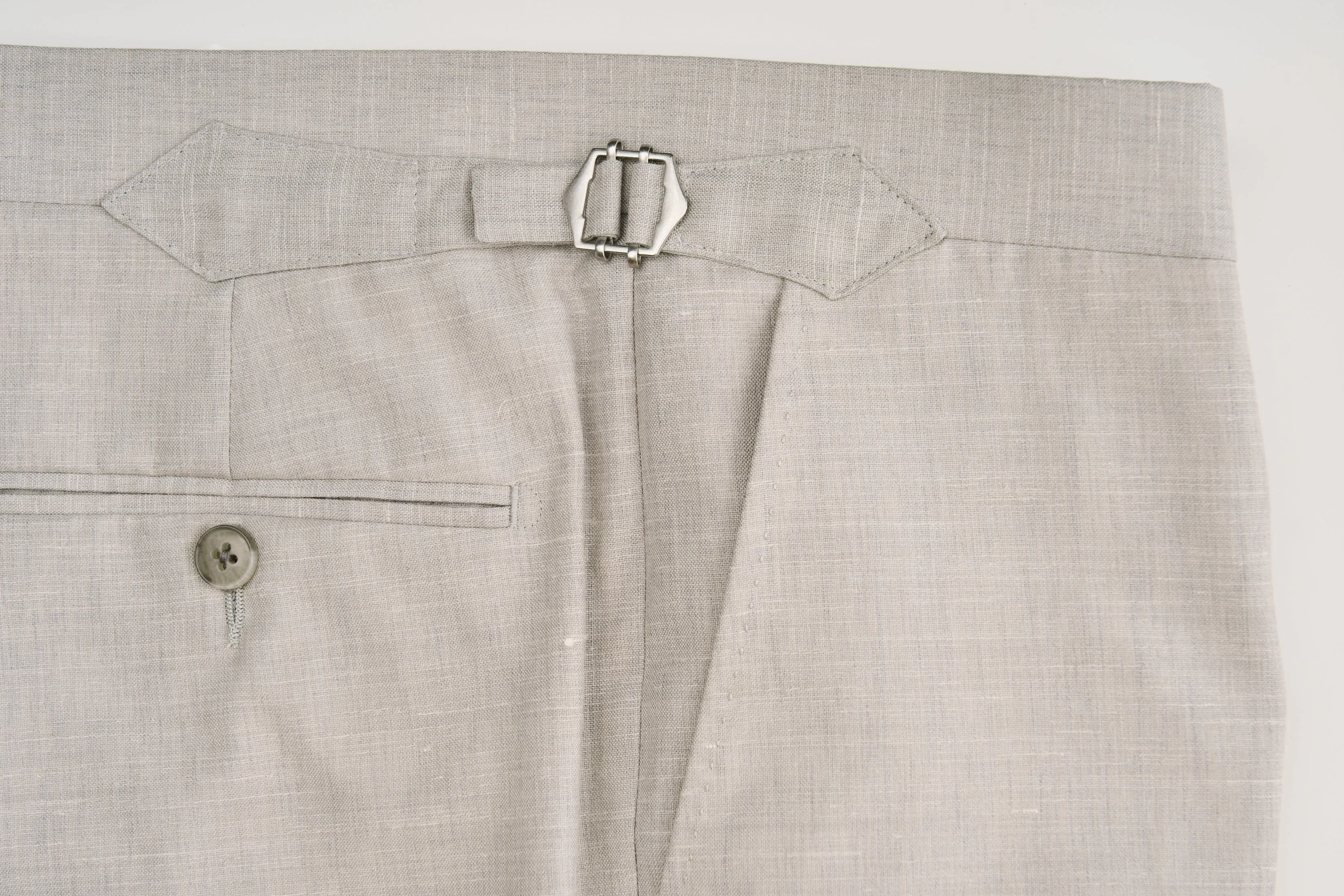 New Suitsupply Havana Light Gray Wool, Mulberry Silk and Linen Suit - Size 42R