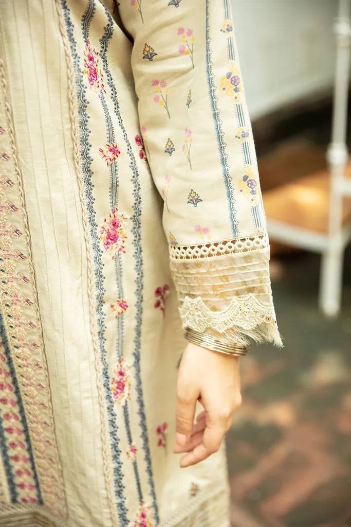 NW-05 | Qalamkar Qline Linen Winter Collection 2021 | Unstitched Embroidered Organza Suits