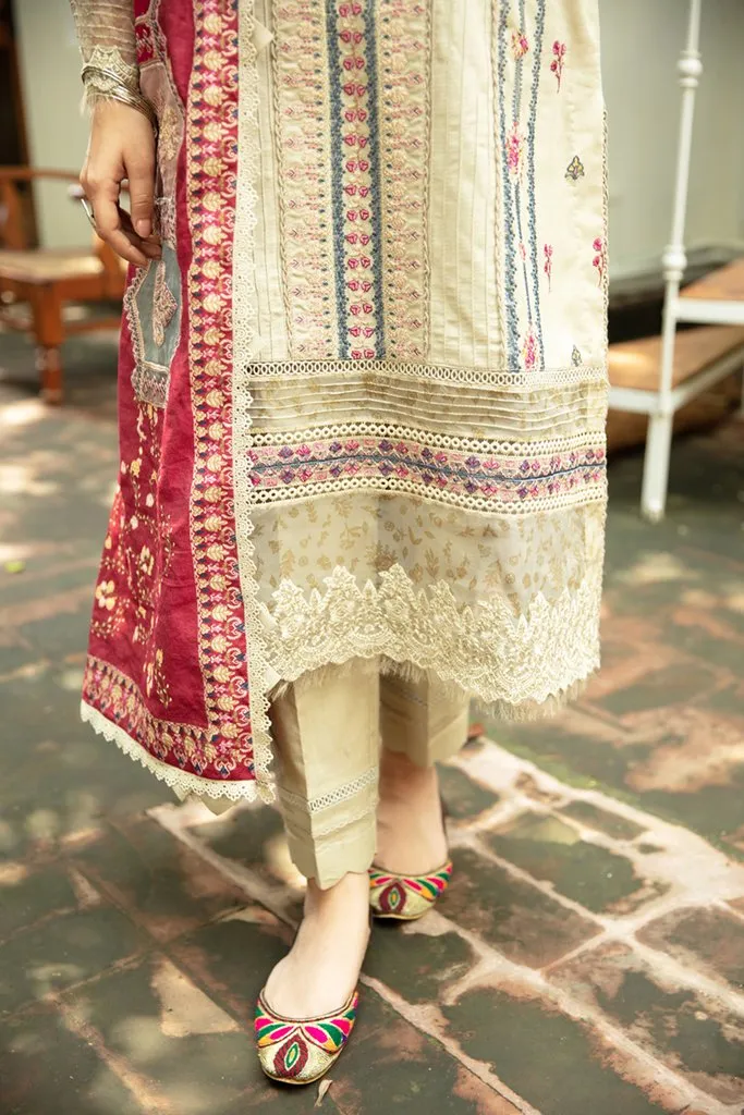 NW-05 | Qalamkar Qline Linen Winter Collection 2021 | Unstitched Embroidered Organza Suits
