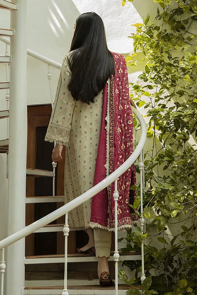 NW-05 | Qalamkar Qline Linen Winter Collection 2021 | Unstitched Embroidered Organza Suits