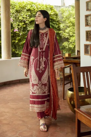 NW-07 | Qalamkar Qline Linen Winter Collection 2021 | Unstitched Embroidered Organza Suits