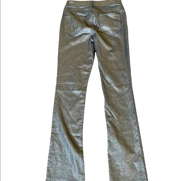 NWT Joie  Park Skinny Bootcut Pant Gold Metallic