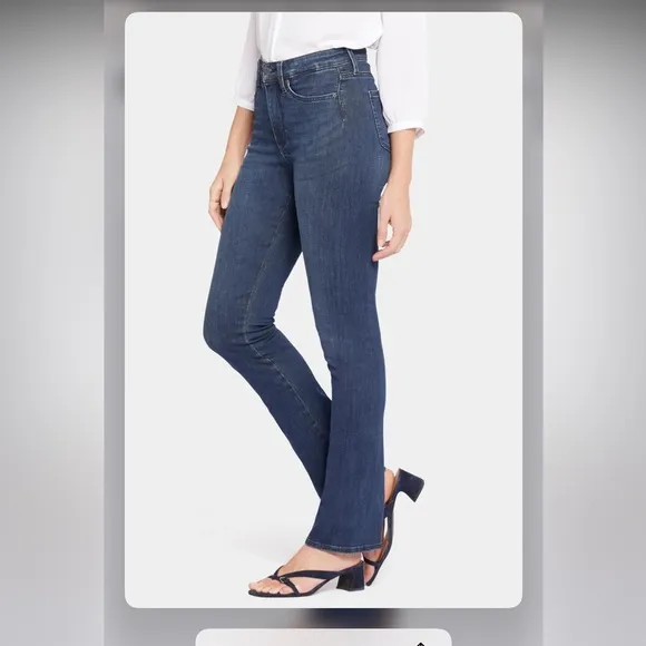 NYDJ Petite Le Silhouette Slim Bootcut High Rise Jeans Precious Size 12P NWT