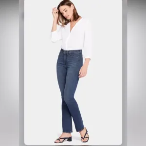 NYDJ Petite Le Silhouette Slim Bootcut High Rise Jeans Precious Size 12P NWT