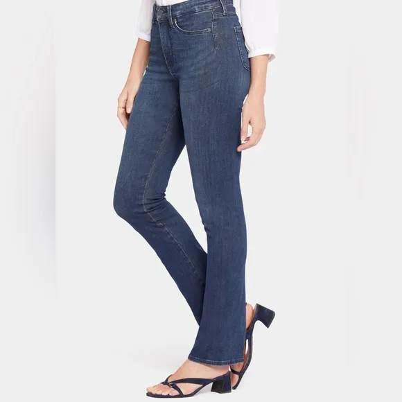 NYDJ Petite Le Silhouette Slim Bootcut High Rise Jeans Precious Size 12P NWT