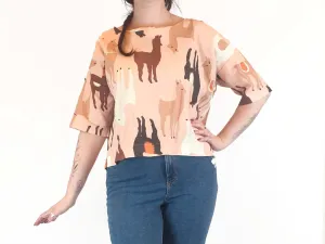 Obus pink llama print size 3 (best fits size 12-14)