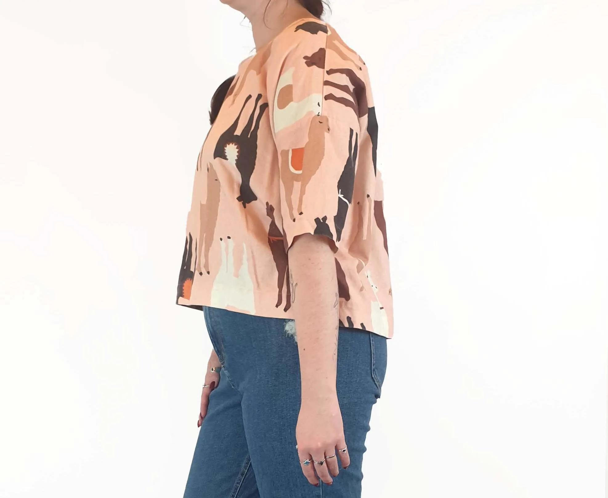 Obus pink llama print size 3 (best fits size 12-14)