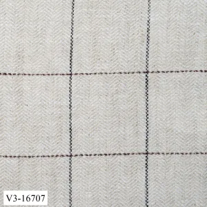 Off White with Dark Windowpane Suit