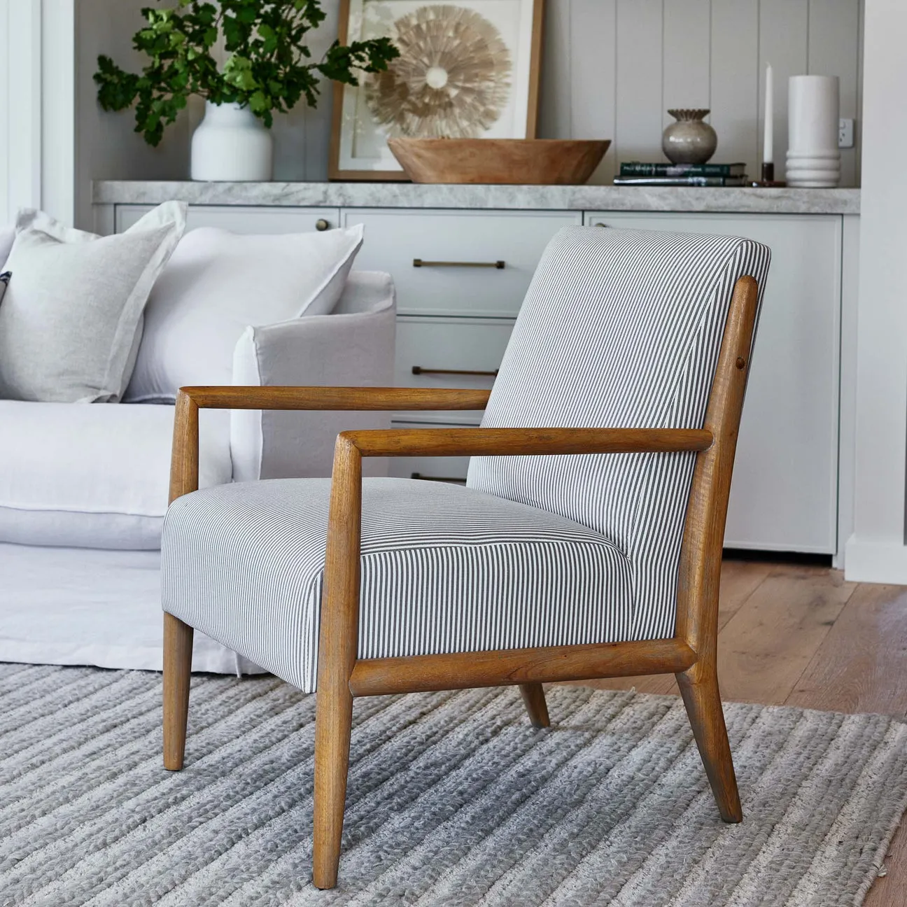 Olinda Chair | Grey Stripe
