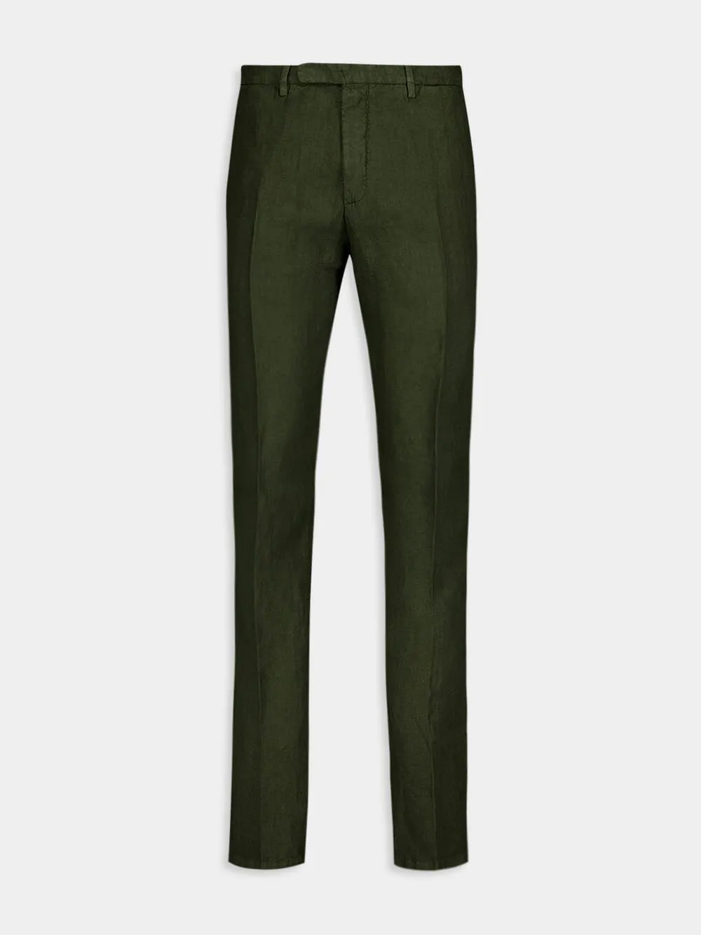 Olive Green Linen Suit