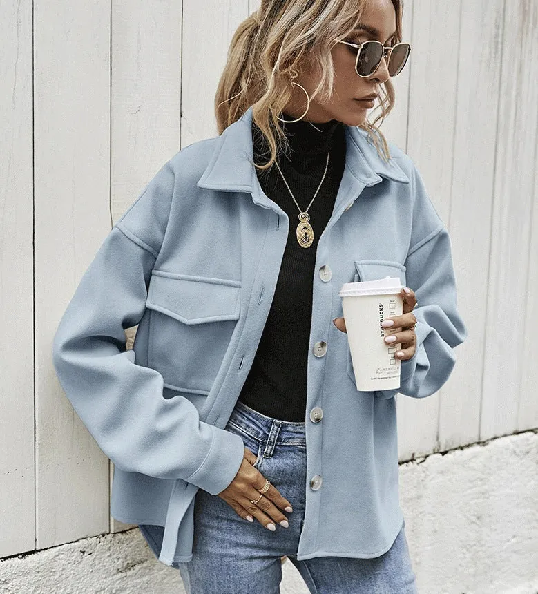 Olive - Stylish & Functional Oversized Pocket Jacket