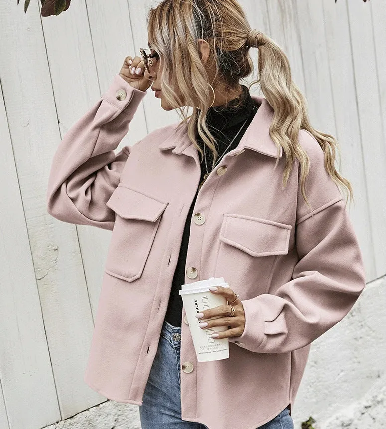 Olive - Stylish & Functional Oversized Pocket Jacket