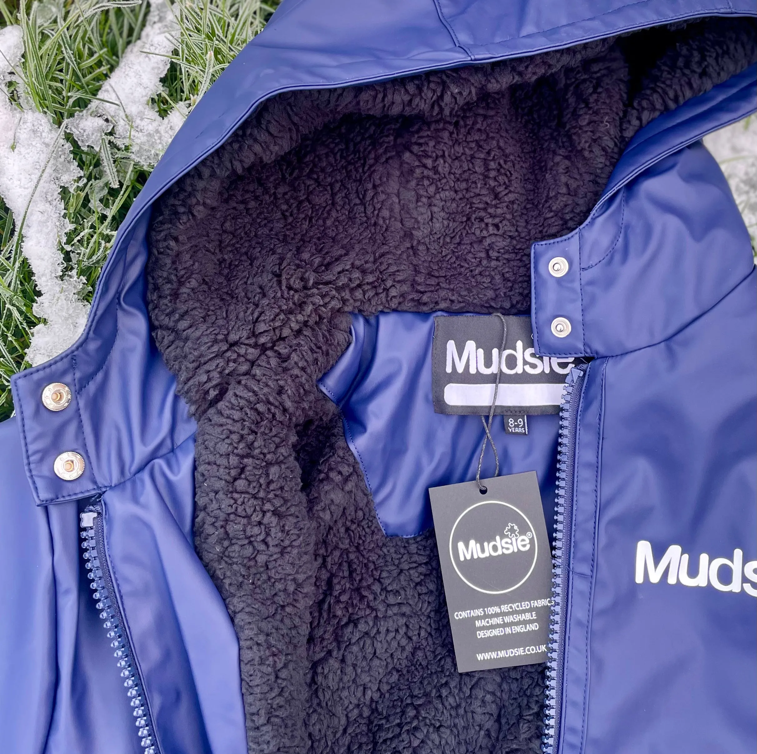 ORANGE LOGO MUDSIE COAT