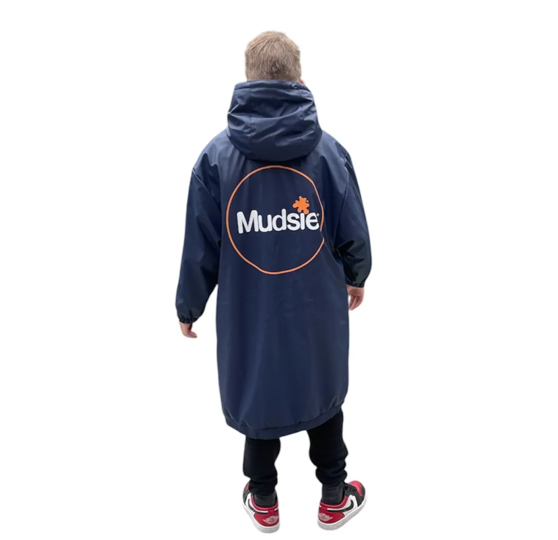 ORANGE LOGO MUDSIE COAT