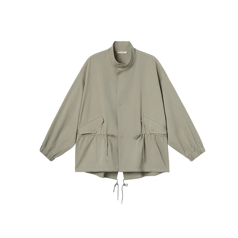 Oversized Drawstring Windbreaker