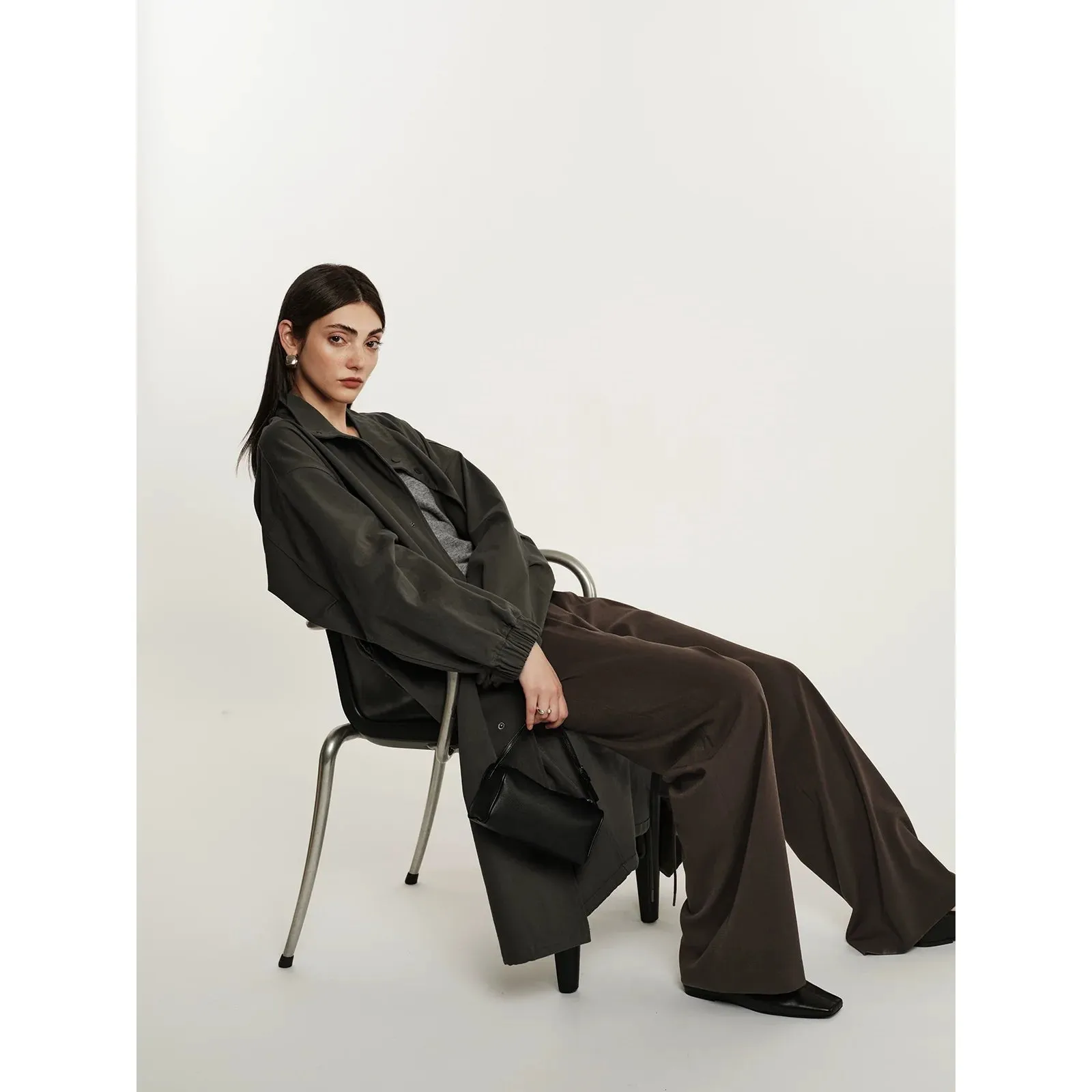 Oversized Drawstring Windbreaker