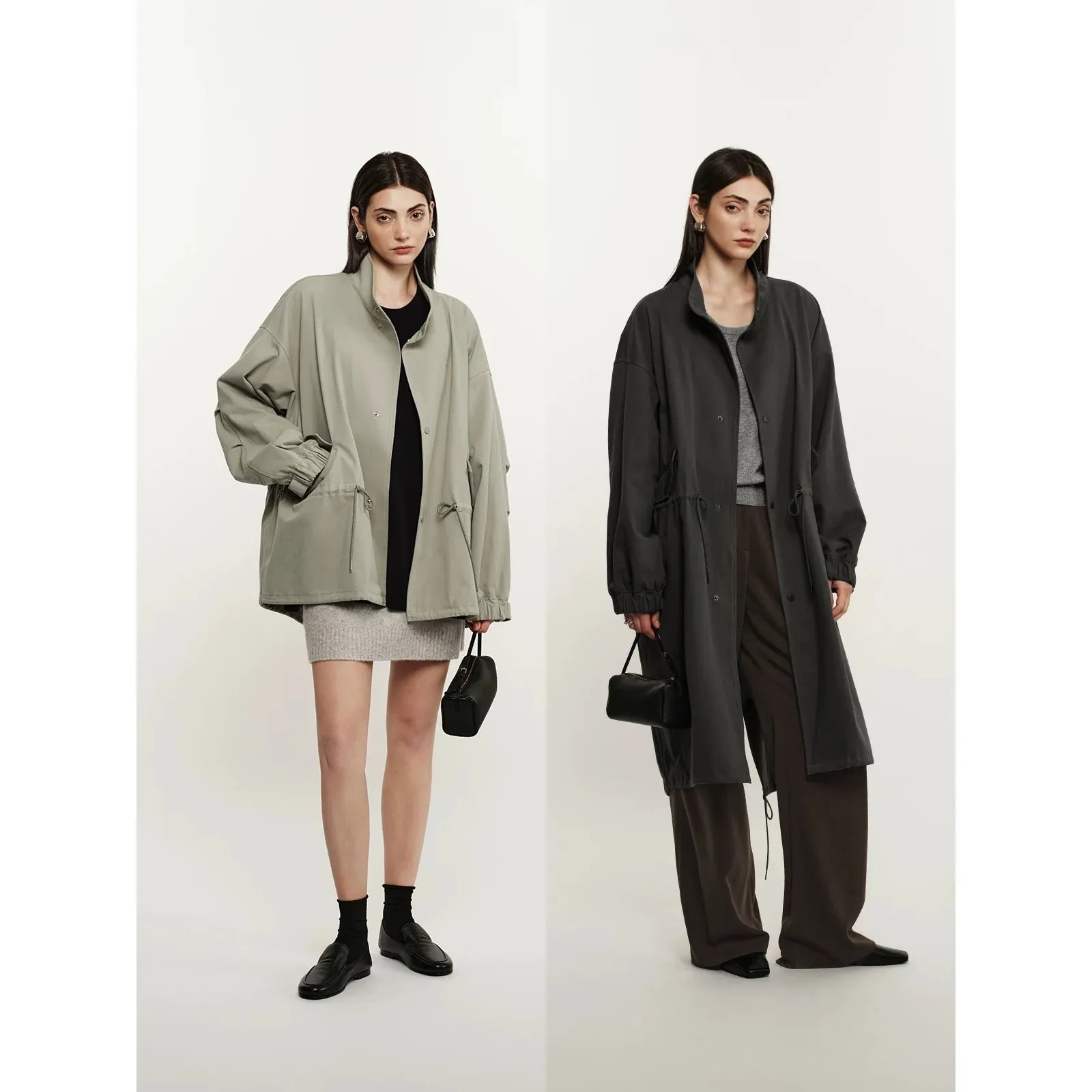 Oversized Drawstring Windbreaker