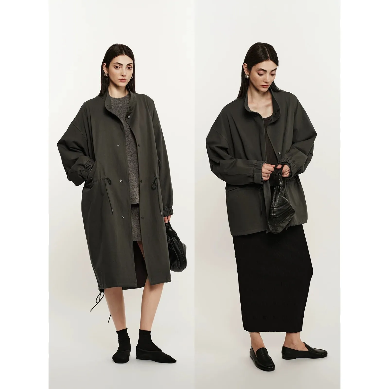 Oversized Drawstring Windbreaker