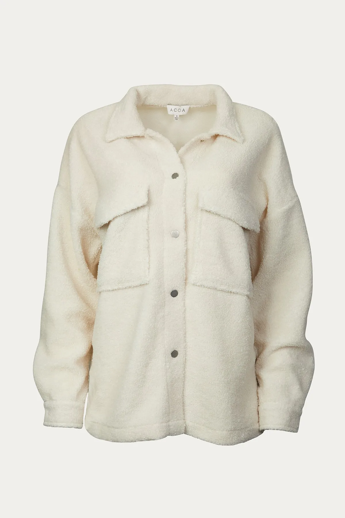 OVERSIZED FLEECE SHIRT JACKET