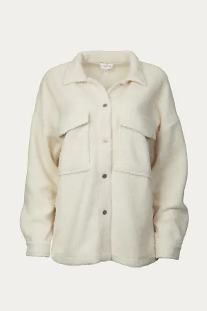 OVERSIZED FLEECE SHIRT JACKET