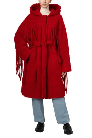 Oversized Fringed Coat