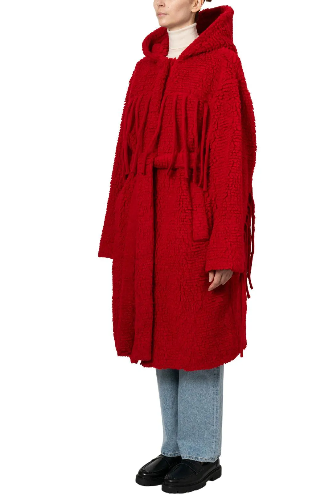 Oversized Fringed Coat
