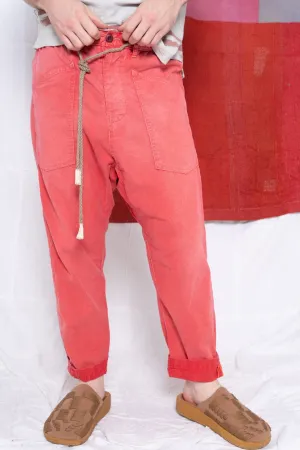 P63 Fatigue Hemp/Organic Cotton Sunfaded Red