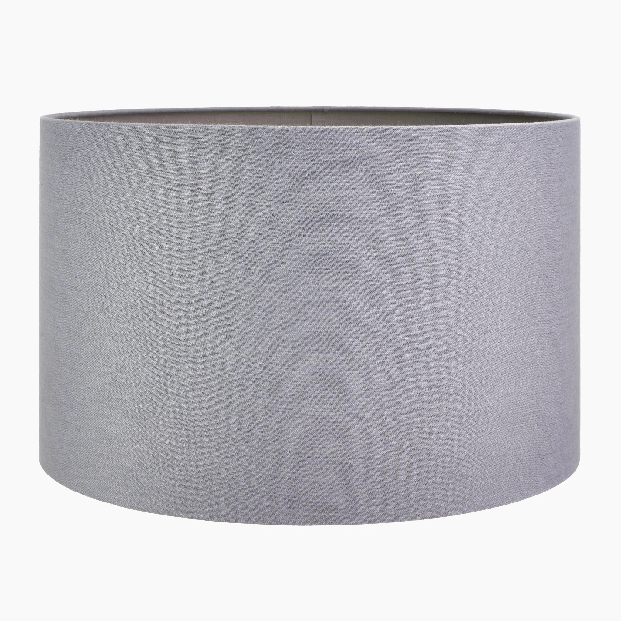 Pacific Lifestyle - Lino 50cm Grey Self Lined Linen Drum Shade