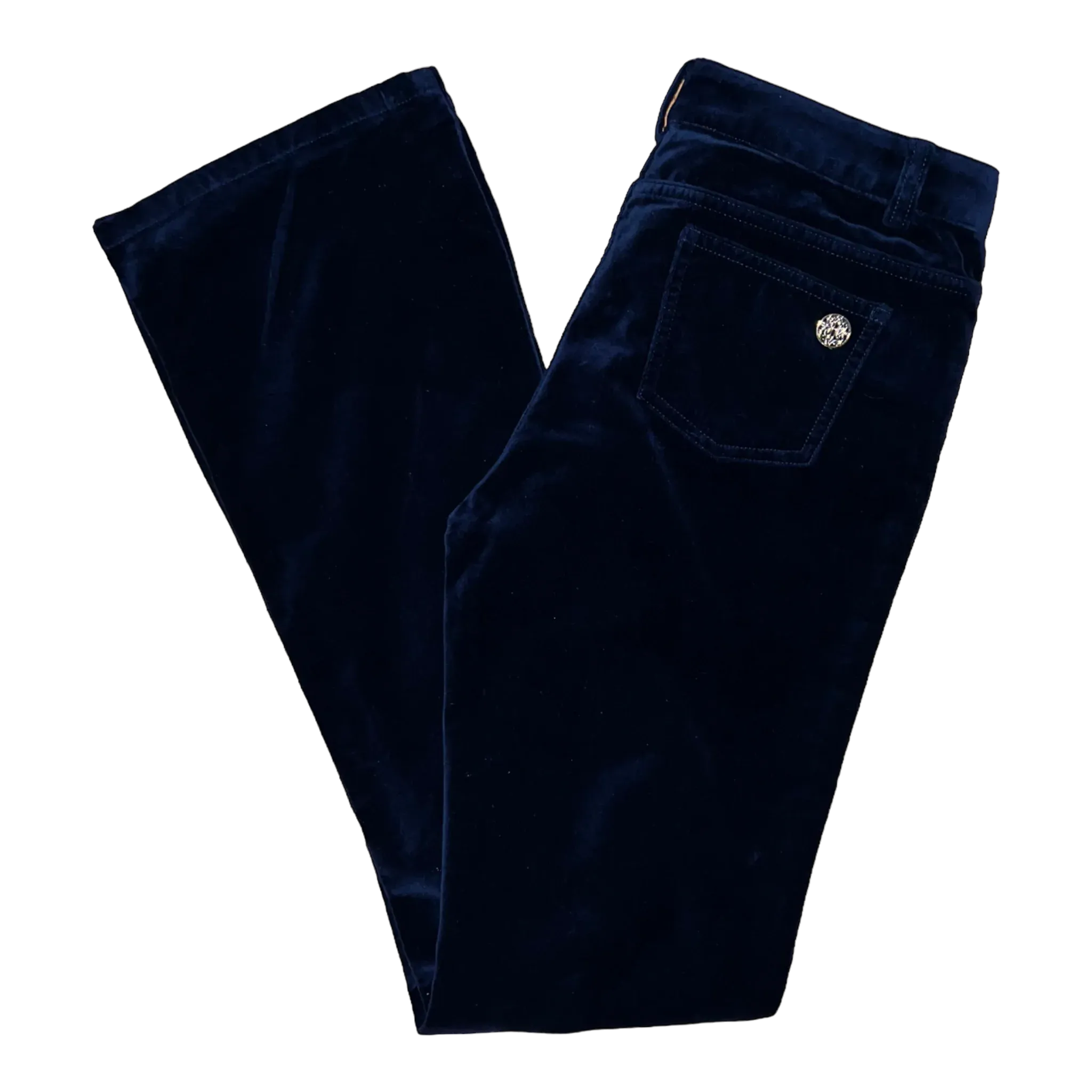 Pearl Palmetto Navy Velvet Pant