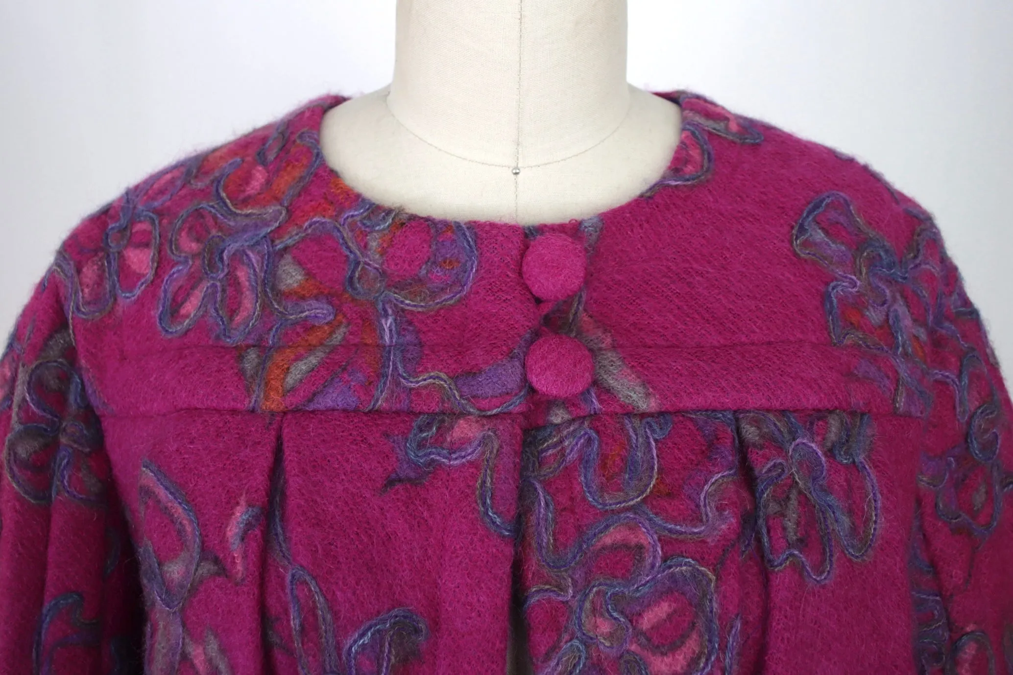 Peggy Jennings Mohair Floral Coat