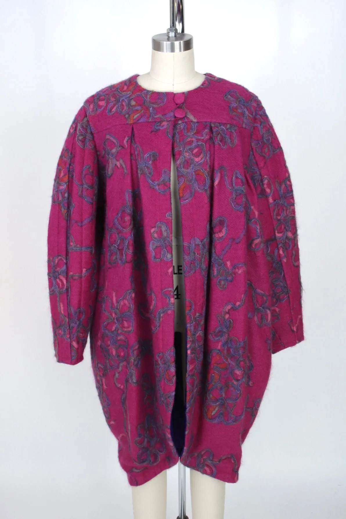 Peggy Jennings Mohair Floral Coat