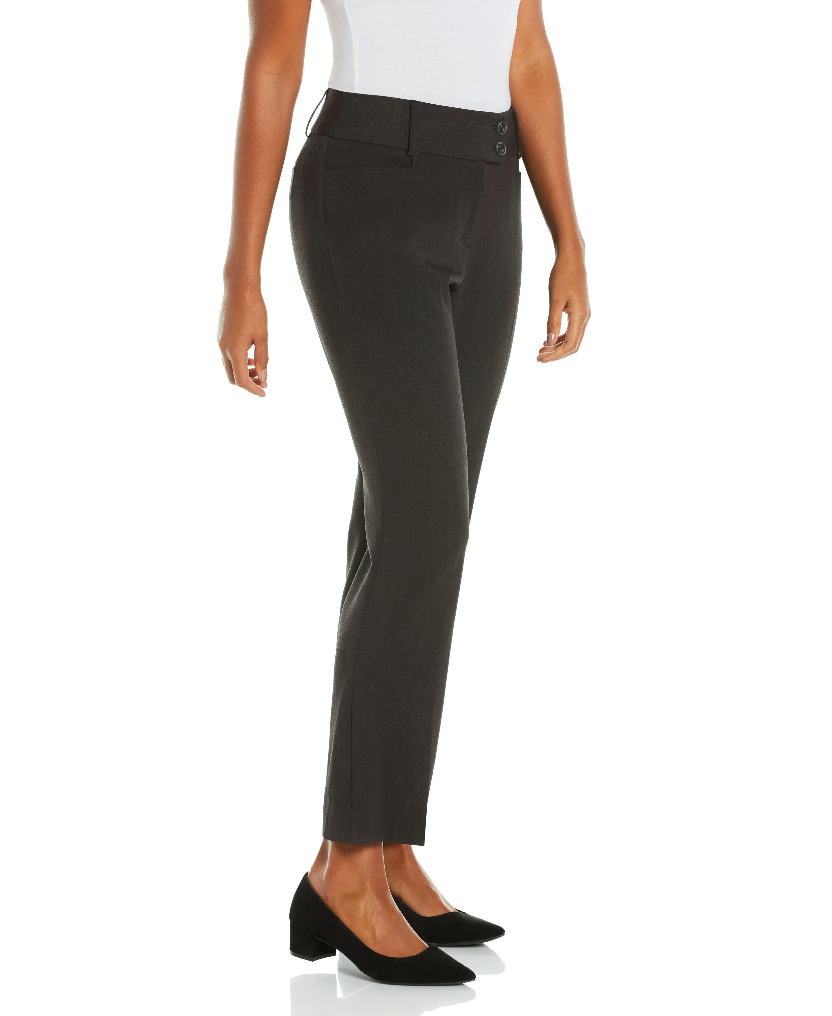 Petite Gabardine Bootcut Pant Short - Curvy Fit