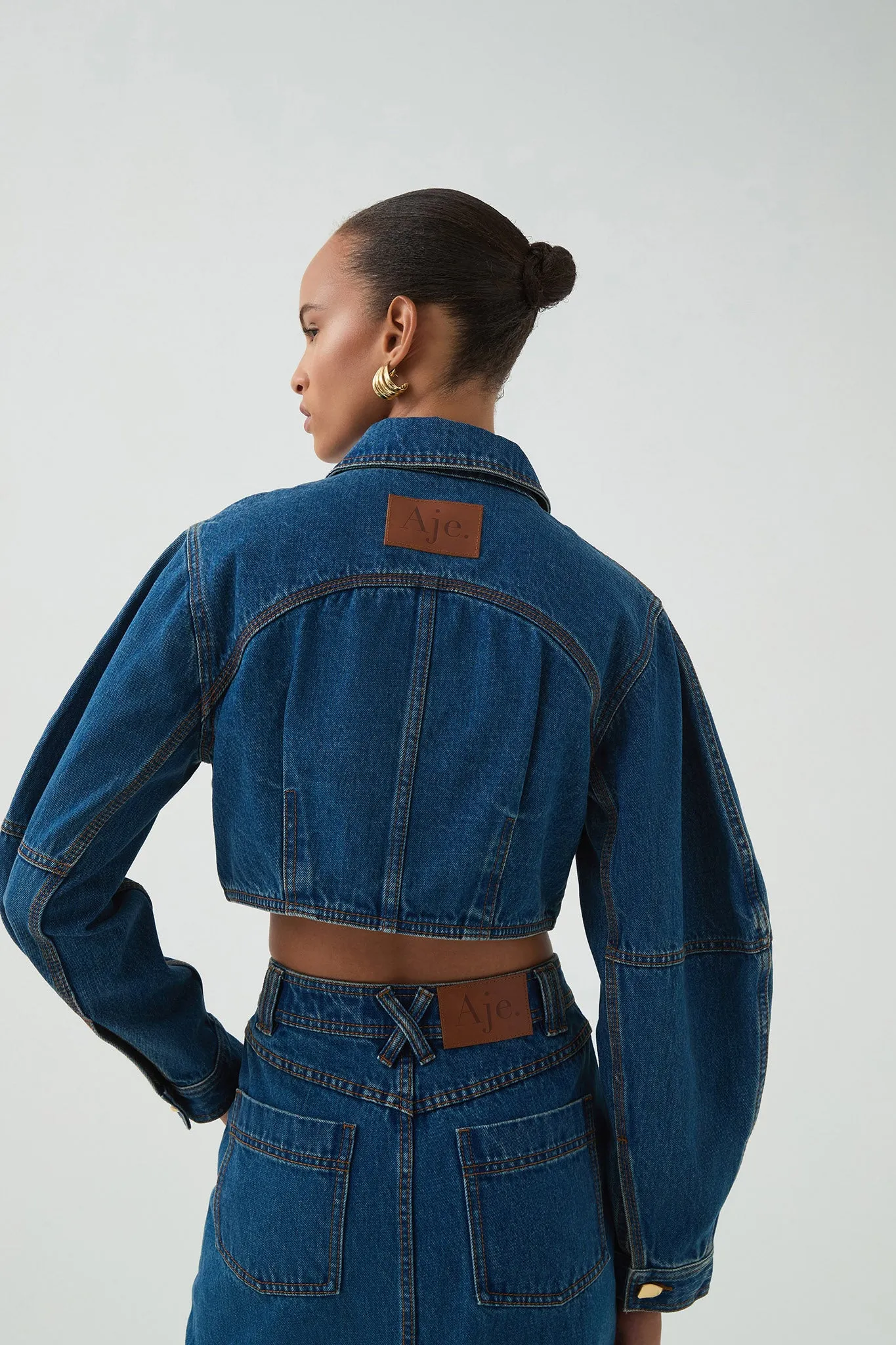 Phoenix Cropped Denim Jacket