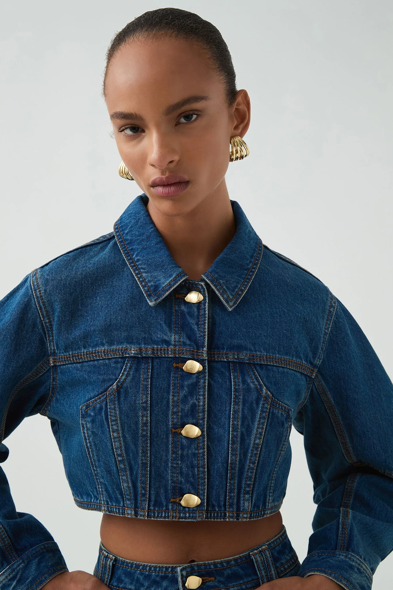 Phoenix Cropped Denim Jacket