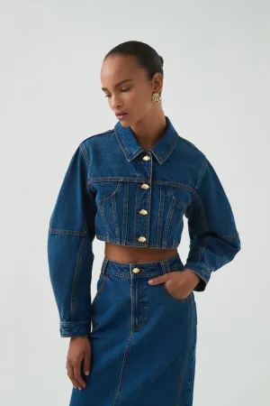 Phoenix Cropped Denim Jacket