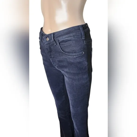 Pilcro women's the demilune black bootcut cotton lyocell jeans pants Size 26