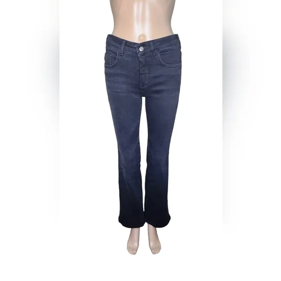 Pilcro women's the demilune black bootcut cotton lyocell jeans pants Size 26