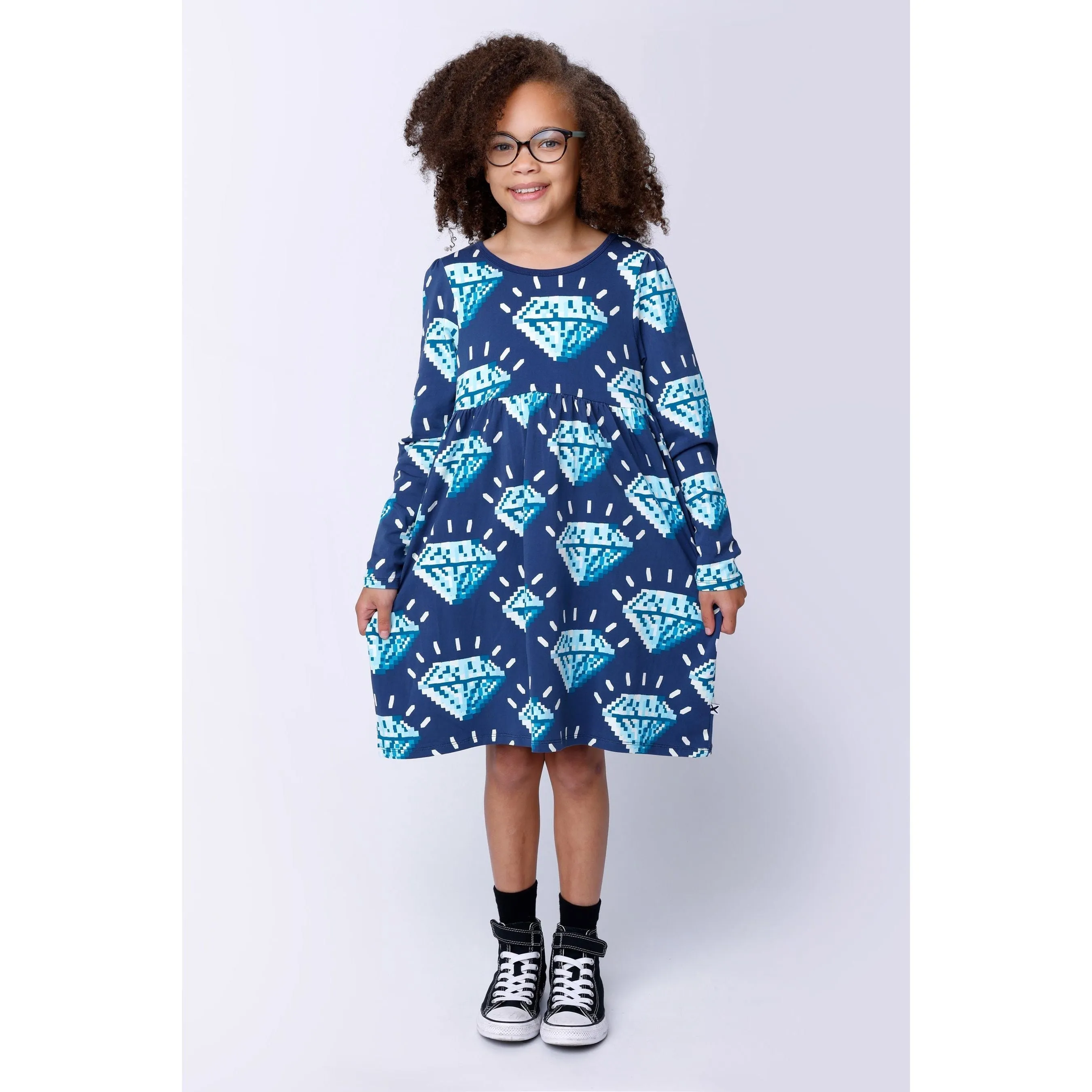 Pixelled Diamonds Dress
