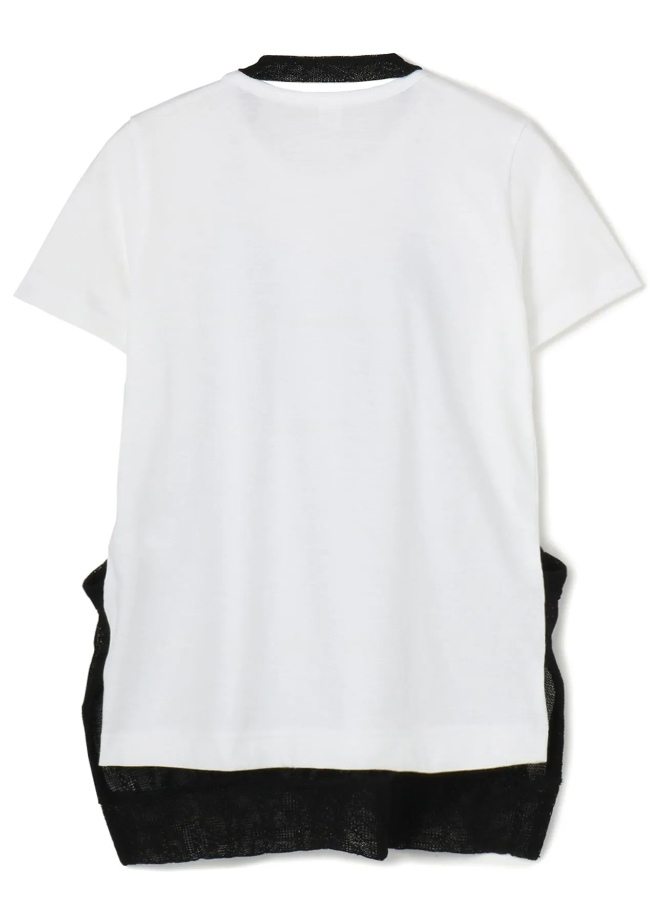 PLAIN STITCH x FAUX LINEN APRON HALF SLEEVE T