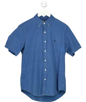 Polo Ralph Lauren Blue Wrinkle Shirt UK S