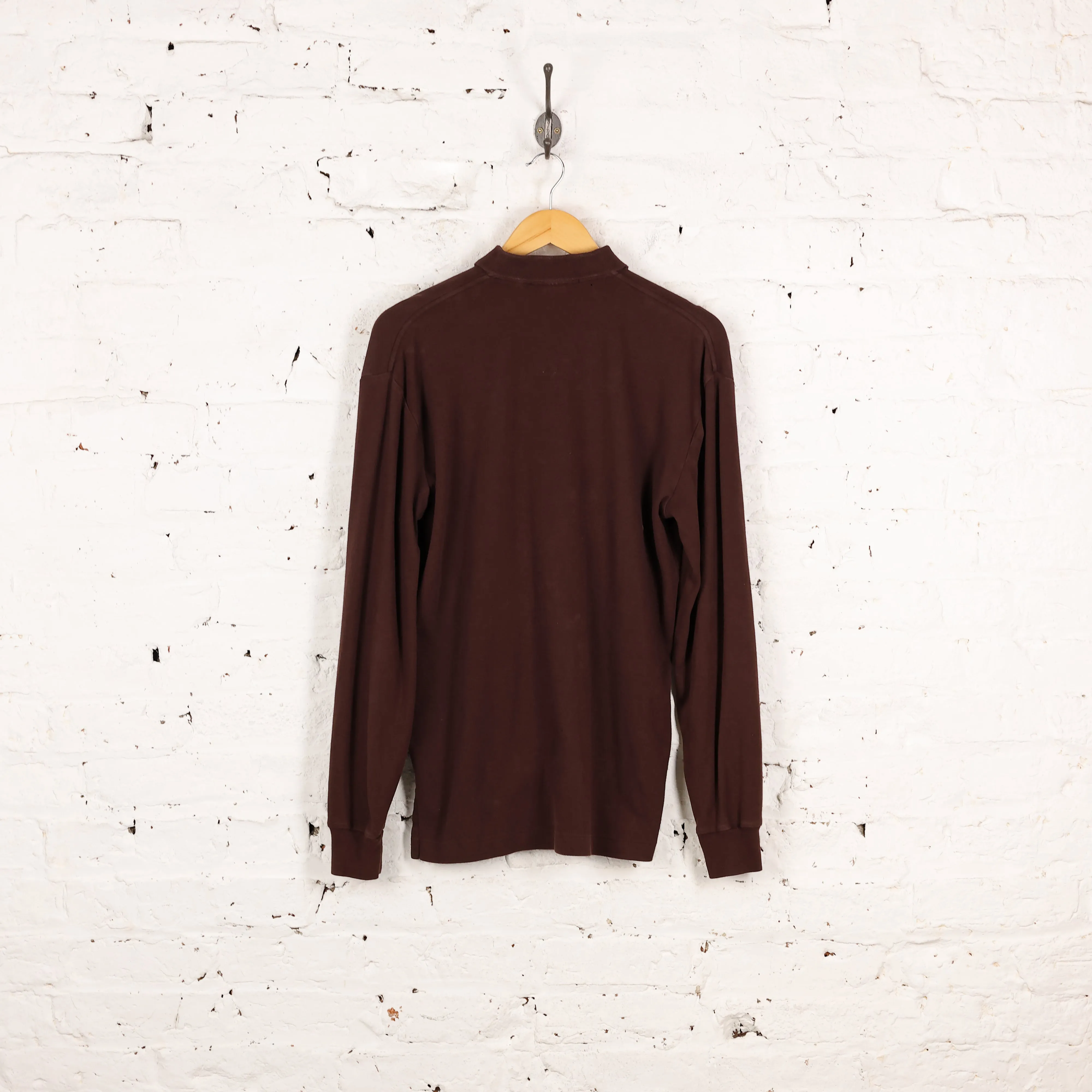 Polo Ralph Lauren Long Sleeve Polo Shirt - Brown - S