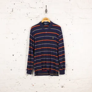 Polo Ralph Lauren Long Sleeve Polo Shirt - Navy - L