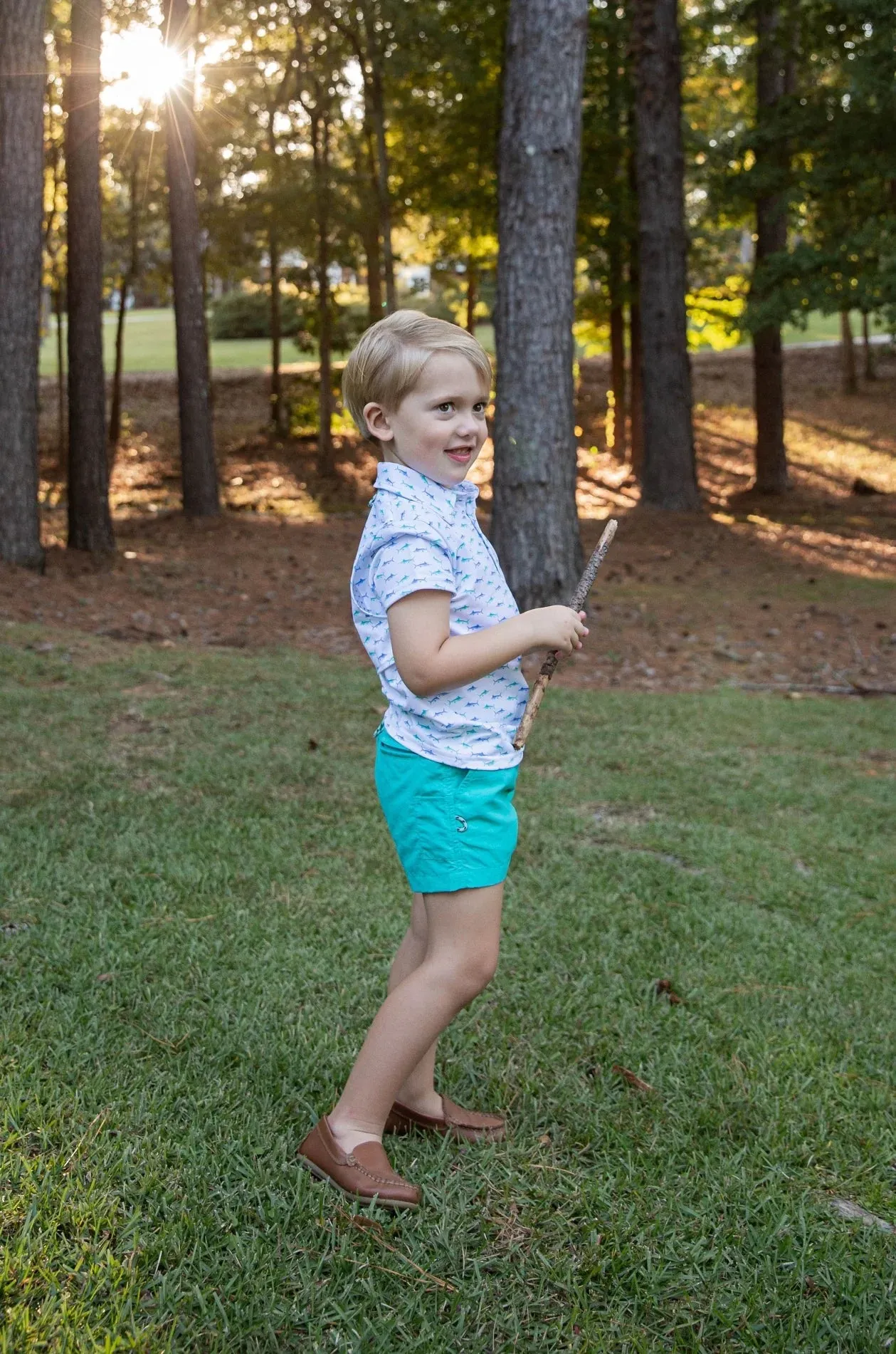 PRO PERFORMANCE POLO -  FISH PRINT