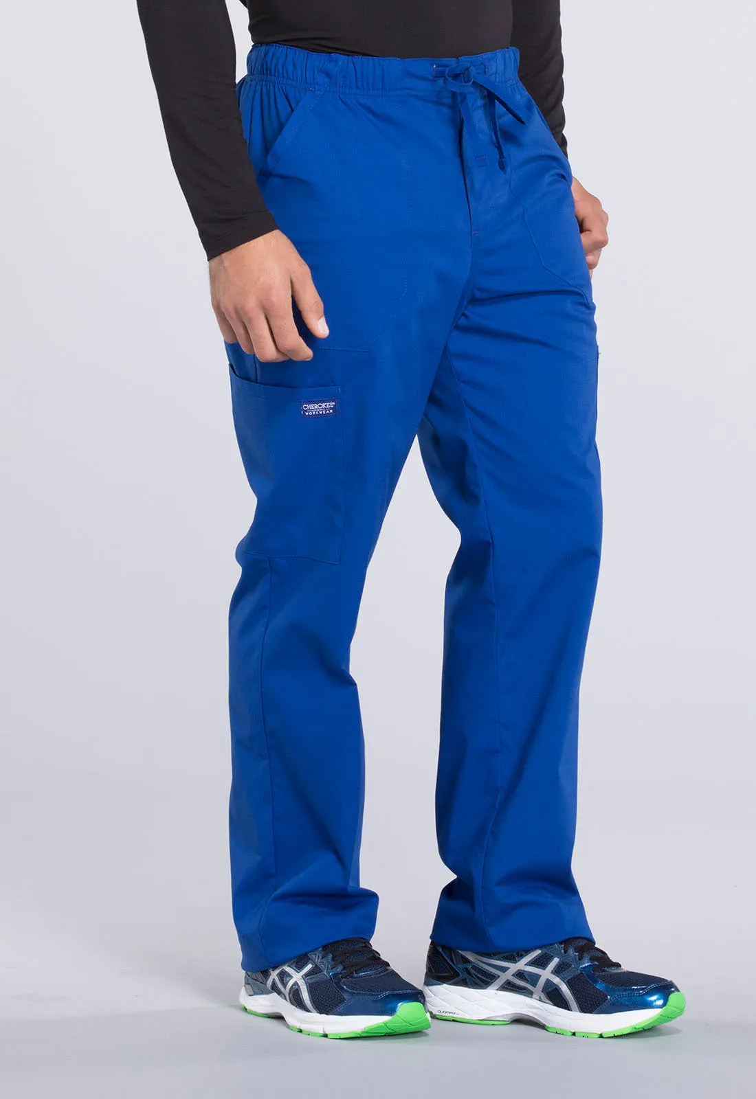 Professionals WW190 Men's Tapered Leg Fly Front Cargo Pants Galaxy Blue