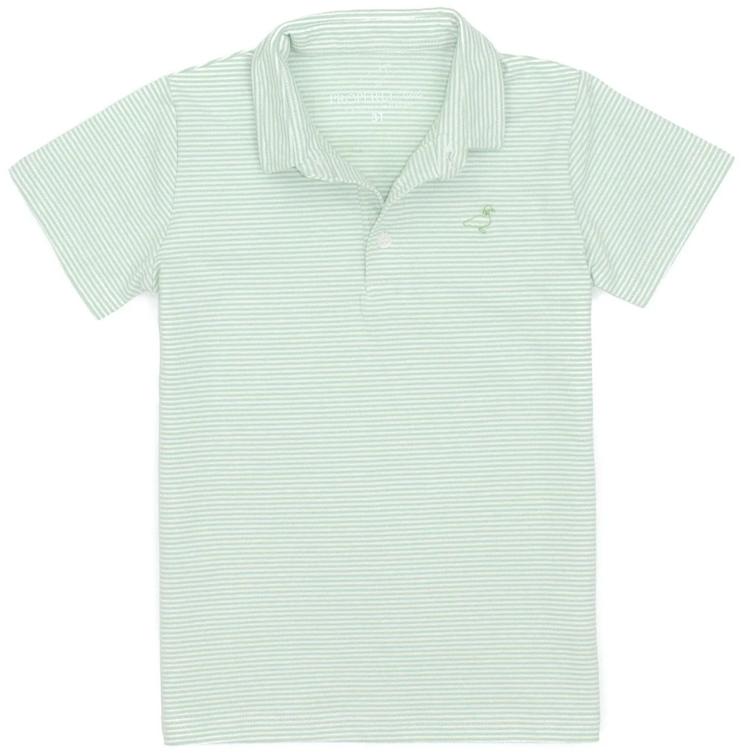 Properly Tied LD Jackson Pocket Polo in Mint Stripe